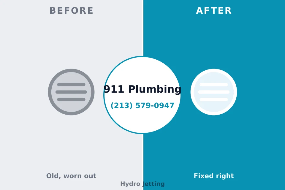 Before and after: plumbing repair Murphys Estates, SC